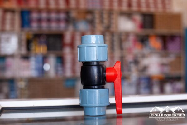 1” push fit stop valve